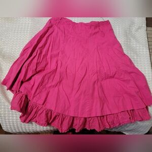 Connection18 Flowy Pink Maxi Skirt, Double Lined